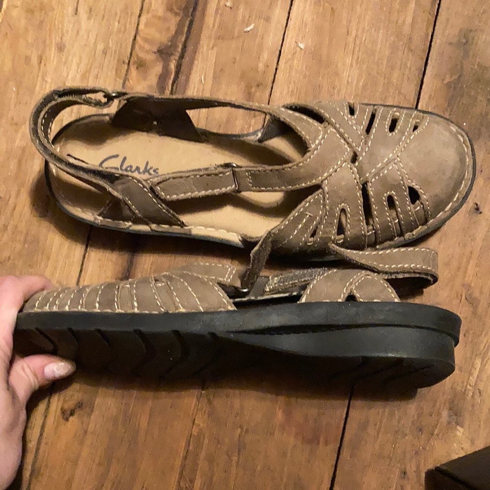 Leather orthopedic sandals